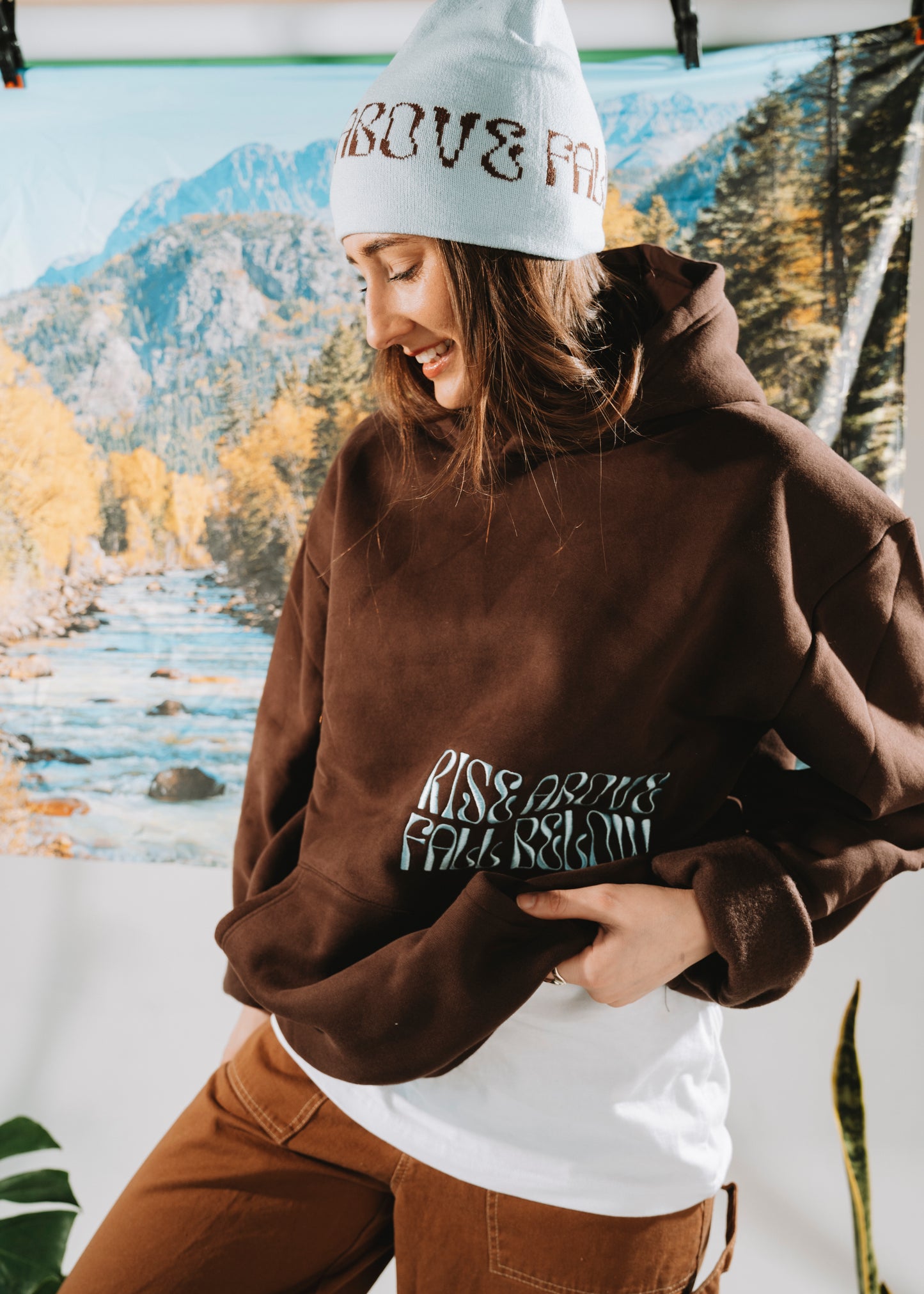 RAFB Basic Hoodie Brown
